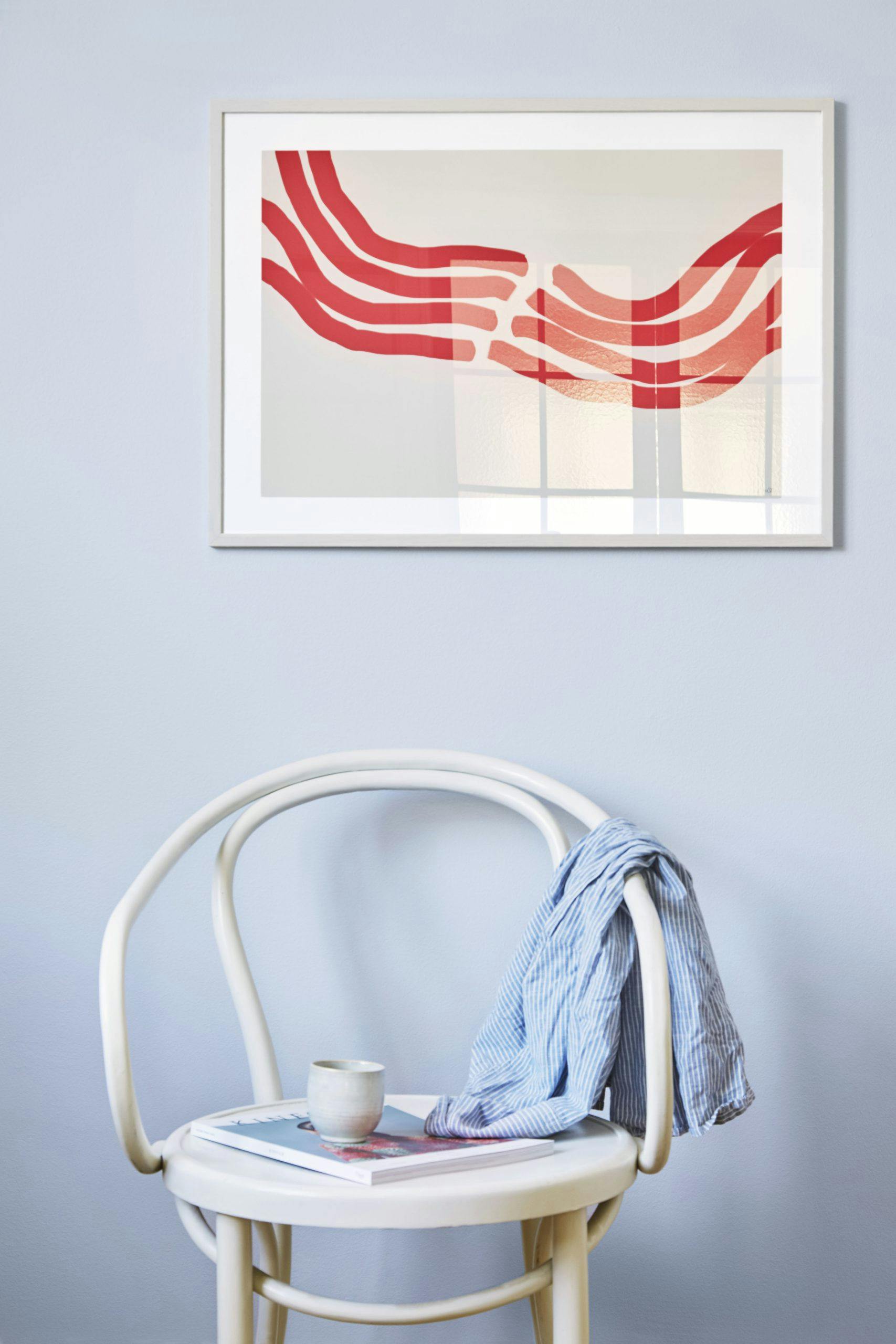 malederammer03 Thonet stol og plakat af Lisa Wirenfelt